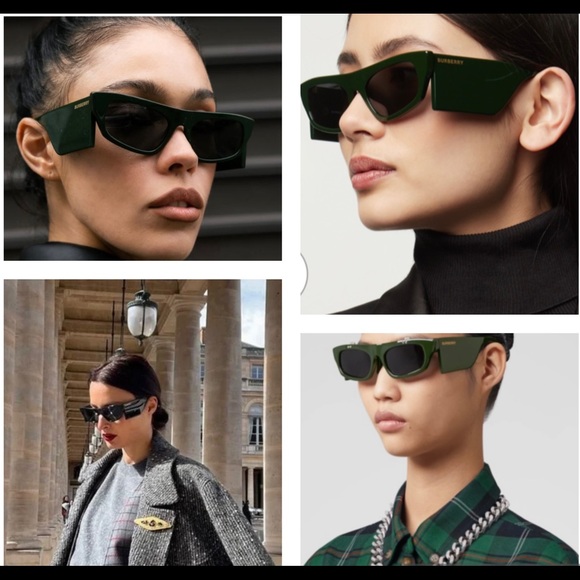 BURBERRY UNIQUE SUNGLASSES AT MILAN FASHION WEEK IN MILAN ON VICTORIA STELLA - Picture 4 of 16